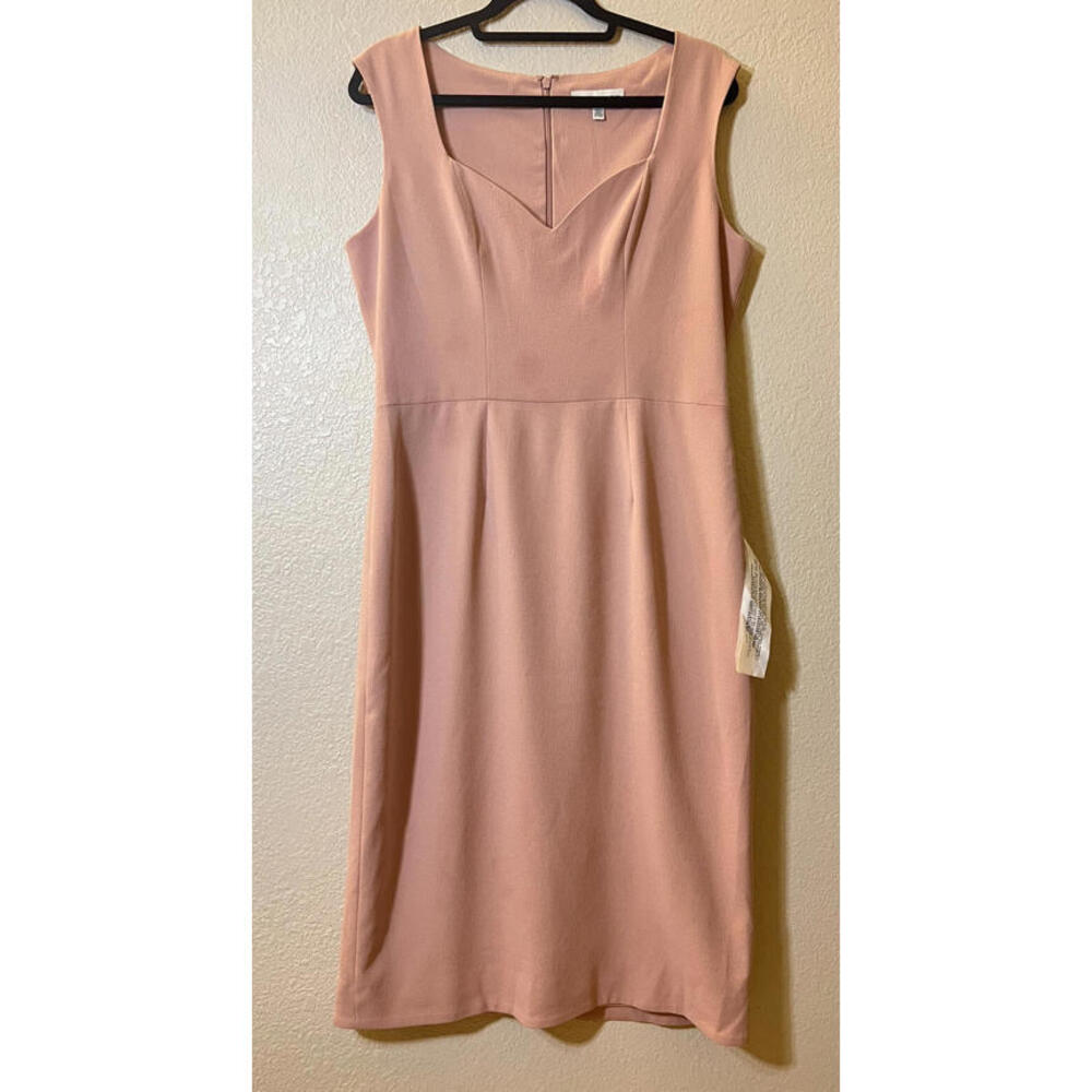 New Dress The Population Elle Sheath Dress In Blush Size XL $168 - Picture 5 of 10
